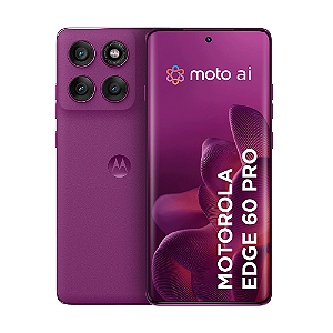 Smartphone Motorola Edge 60 PRO, 5G, 256GB, Tela 6,7", 12GB RAM + 12GB RAM BoostVioleta