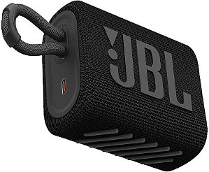 Caixa de Som Bluetooth JBL GO3 IPX7, Potência de 4.2 W RMS, À Prova d'água, Autonomia de 5 Horas