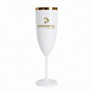Taça de Champanhe com Borda