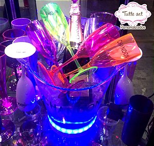 Balde de Gelo com Led Personalizado