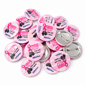 Botton Personalizado 3,8 cm - Outubro Rosa