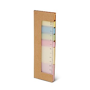 Caderno com 7 Blocos Adesivados em Cartão