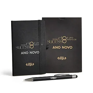 Caderneta P/ Anotações Com Caneta