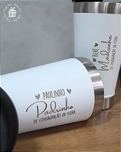 Copo Térmico de Inox 473ml Personalizado ( com nome individual )