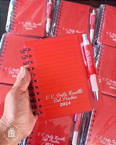 Bloco de Anotações com Caneta