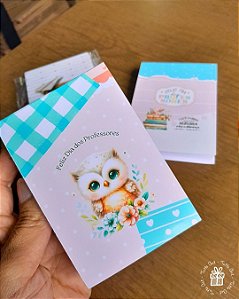 Bloco de Anotação Dia dos Professores