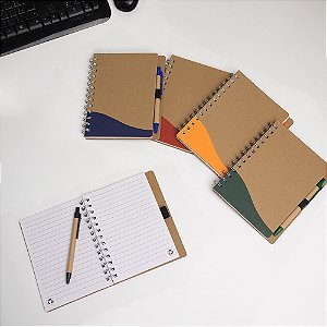 Caderno Ecológico com Caneta