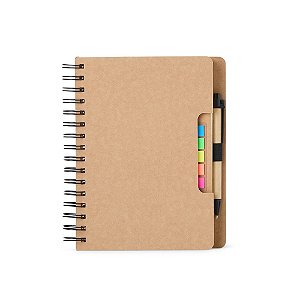 Caderno com Autoadesivos e Caneta