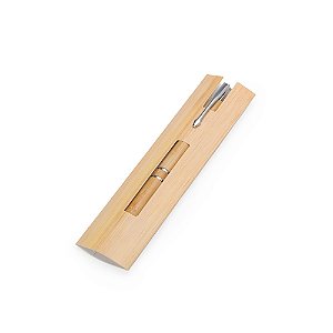 08250 Caneta Ecológica de Bambu com Estojo