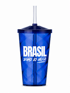 Copo PS 550ml com Canudo