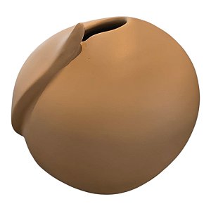 Vaso Cerâmica Marrom Mini