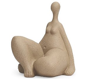Escultura Mulher Sentada - A