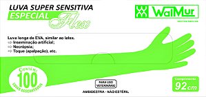 LUVAS WALMUR SUPER SENSITIVA ESPECIALFLEX 92CM CX/100