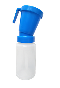 COPO PARA DESINFECTAR MAMILOS COM RETORNO - AZUL