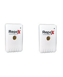 KIT 2UN REPELENTE  ELETRÔNICO REPEX RATOS E MORCEGOS ALCANCE 150m²