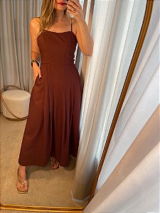 Vestido Julia Marrom