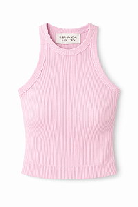 Regata canelada rosa