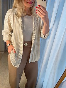 Camisa Mari Listra nude