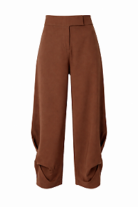 Calça Barrel Marrom