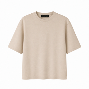 T-shirt oversized nude