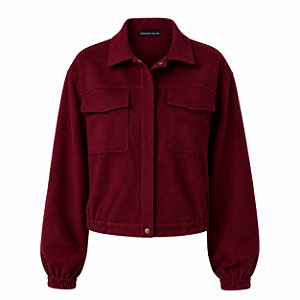 Jaqueta Bomber Vinho