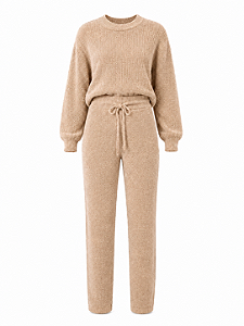 Conjunto tricot confort nude