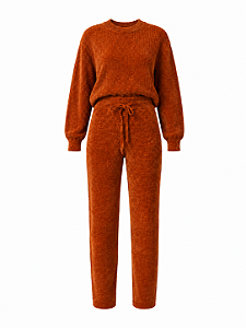 Conjunto tricot confort terracota