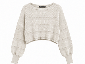Tricot Cropped Lumi vanilla