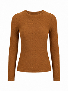 Blusa Texturizada Caramelo