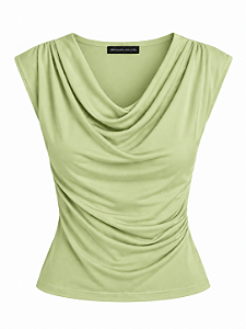 Blusa Drapeada Verde Pistache