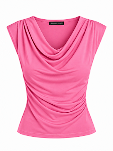 Blusa Drapeada Rosa