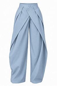 Calça Barrel Aline blue