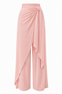 Calça Pantalona Laço rosa