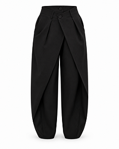 Calça Barrel Aline preta