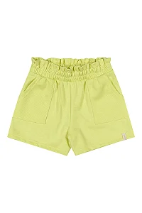 Short Infantil Feminino em Moletinho Verde Elian