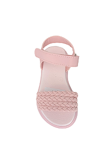 Sandália Infantil Feminina Rosa com Velcro Mimoflex