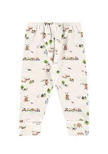 Calça para Bebê Menino em Suedine Estampa Fazendinha Up Baby