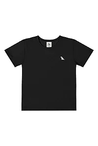 Camiseta Manga Curta em Malha Dry Fit na Cor Preto Quimby