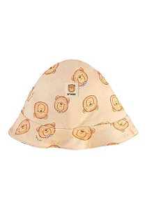 Chapéu para Bebê Moldelo Bucket em Suedine Estampa Ursinhos Up Baby