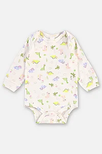 Body para Bebê Feminino Manga Longa em Suedine Estampado com Dinossauros Up Baby