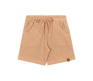 Bermuda Infantil Masculina Bege Kiko e Kika
