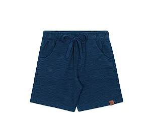 Bermuda Infantil Masculina Azul Marinho Kiko e Kika