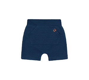 Bermuda para Bebê Menino Azul Marinho Kiko e Kika