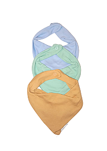 Kit 3 Babadores para Bebê Menino Kiko Baby