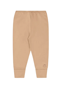 Calça para Bebê Unissex em Suedine Bege Caqui Latte Up Baby