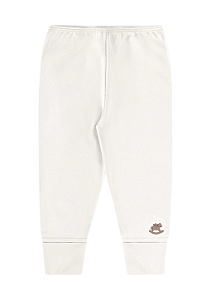 Calça em Suedine Offwhite para Bebê Up Baby