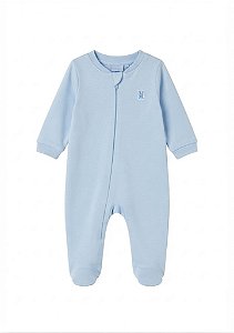 Macacão Longo com Zíper Azul Bebê Kiko Baby