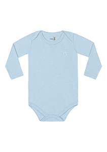 Body Manga Longa Azul Claro Kiko Baby