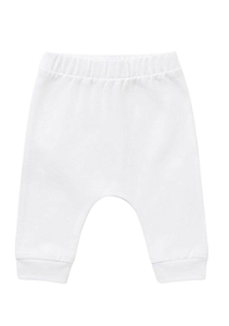 Calça para Bebê em Suedine Branca Kiko Baby