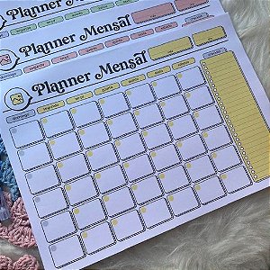Desk Planner Mensal